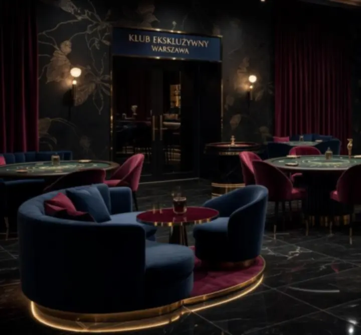 Elegancka przestrzeń klubu nocnego przygotowana na event rozrywkowy Luxe Venue Club